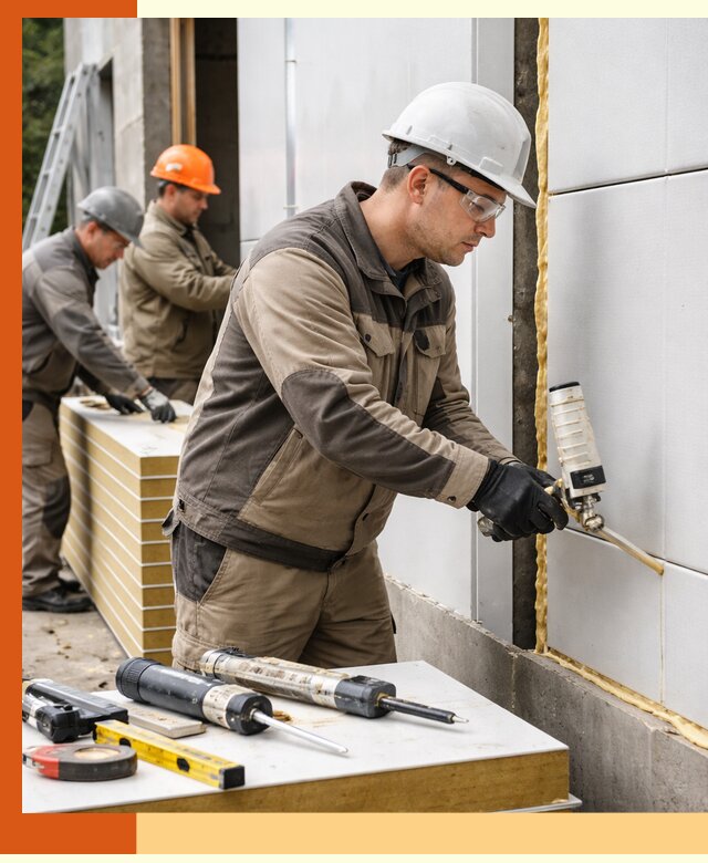 Утепление сэндвич-панелей пенополиуретаном в Сорочинске