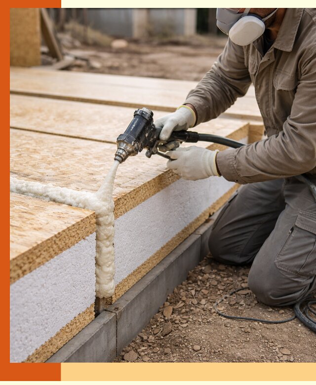 Утепление СИП-панелей пенополиуретаном (ППУ) в Сорочинске