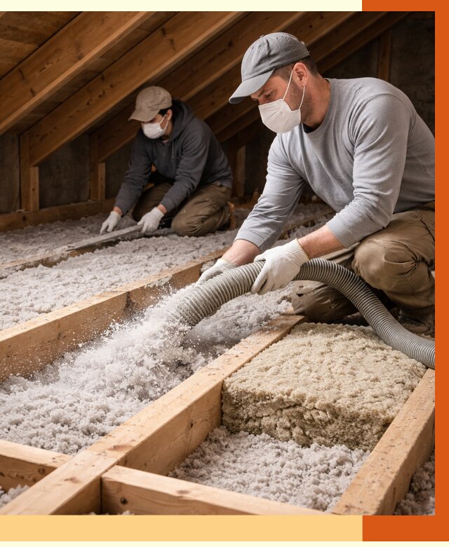 Заполнение полостей чердачного перекрытия в Сорочинске от 4648 руб. | ТепломастерСрч