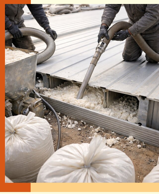 Заполнение пустот кровельных панелей пенными и мокрыми герметиками в Сорочинске