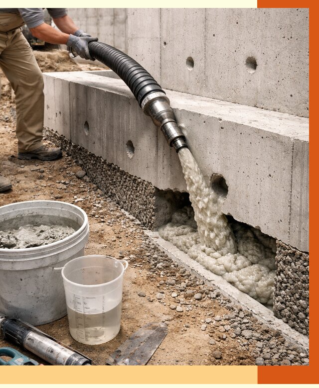 Заполнение полостей фундамента в Сорочинске от 7023 руб. под ключ | ТепломастерСрч