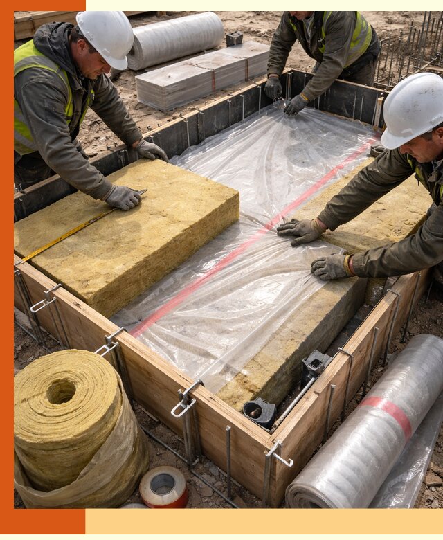 Теплоизоляция опалубки для строительства в Сорочинске