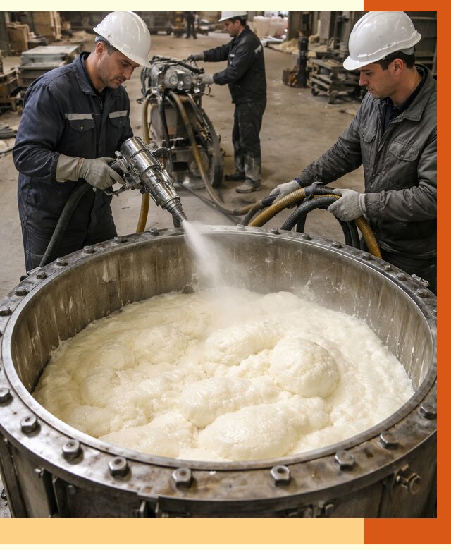 Заливка ППУ в емкости в Сорочинске от 7488 руб. — утепление емкости под ключ | ТепломастерСрч