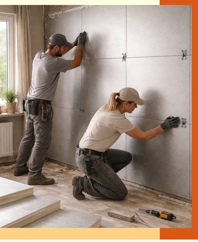 Утепление PIR панелями в Сорочинске от 4338 руб. под ключ | ТепломастерСрч