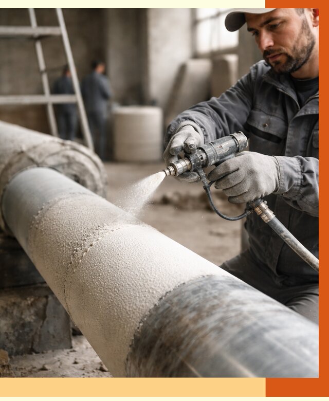 Утепление труб жидкой теплоизоляцией в Сорочинске от 7746 руб. под ключ | ТепломастерСрч