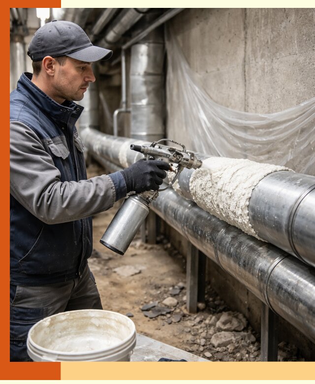 Утепление труб жидкой теплоизоляцией в Сорочинске