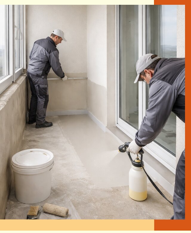 Утепление балкона жидкой теплоизоляцией в Сорочинске от 5939 руб./м2 | ТепломастерСрч