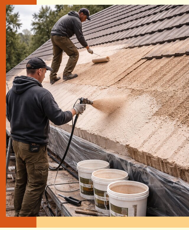 Утепление кровли жидкой пробкой в Сорочинске для домов и зданий