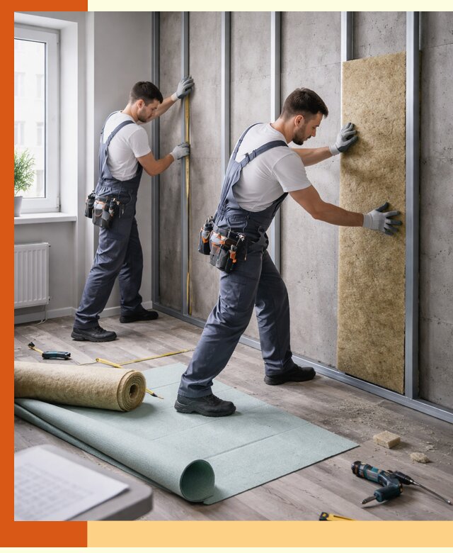 Шумоизоляция квартиры под ключ в Сорочинске — профессионально и гарантированно