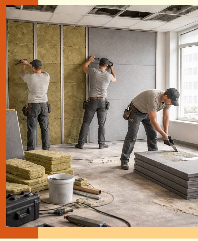 Профессиональная шумоизоляция офисов в Сорочинске для комфорта сотрудников