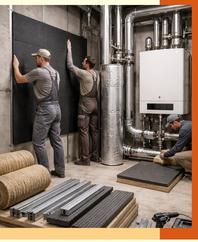 Шумоизоляция котельной в Сорочинске от 6713 руб. под ключ | Профессиональная звукоизоляция — ТепломастерСрч