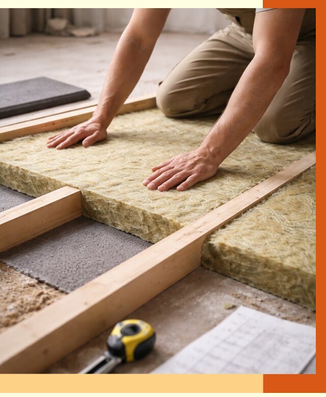 Шумоизоляция пола в Сорочинске от 1291 руб./м² — профессиональная звукоизоляция | ТепломастерСрч