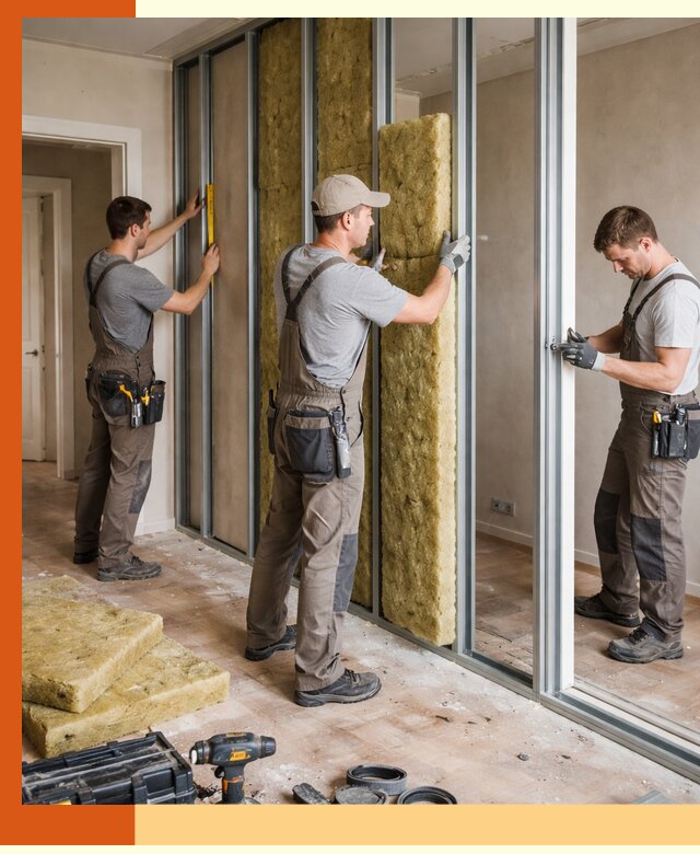 Шумоизоляция межкомнатных перегородок в Сорочинске эффективно и надёжно