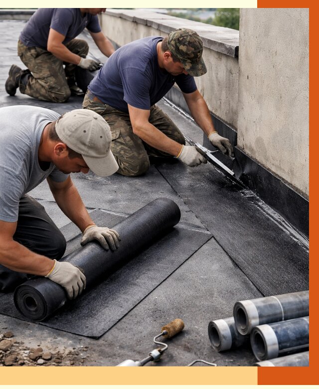 Гидроизоляция кровли в Сорочинске от 4648 руб. — профессиональная гидроизоляция крыши | ТепломастерСрч