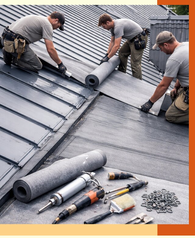 Гидроизоляция металлической кровли полимочевиной в Сорочинске от 8779 руб. | ТепломастерСрч