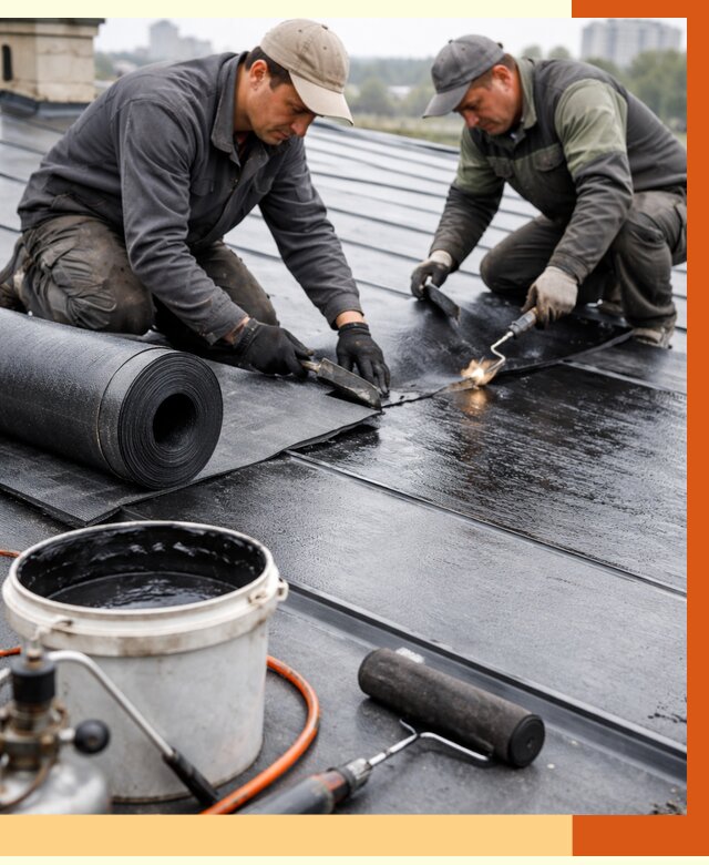 Гидроизоляция фальцевой кровли в Сорочинске от 7746 руб. под ключ | ТепломастерСрч