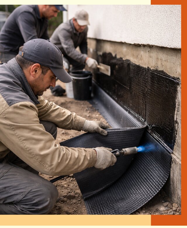 Гидроизоляция цоколя и отмостки в Сорочинске от 8779 руб. — ТепломастерСрч