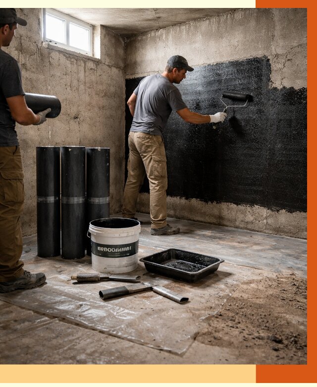Гидроизоляция подвала в Сорочинске от 3615 руб. под ключ | Профессионально — ТепломастерСрч