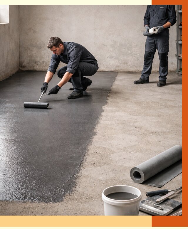 Гидроизоляция гаражного пола в Сорочинске от 3615 руб./м² — ТепломастерСрч профессионально