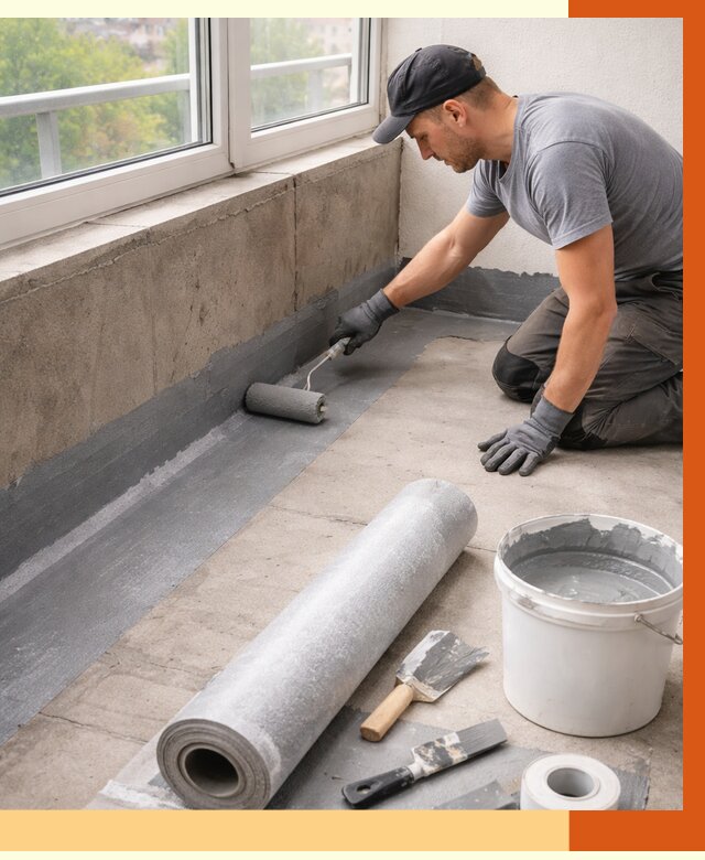 Профессиональная гидроизоляция балкона в Сорочинске от 4338 руб. | ТепломастерСрч