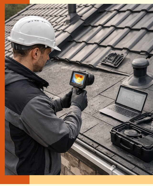 Тепловизионное обследование кровли в Сорочинске для выявления дефектов
