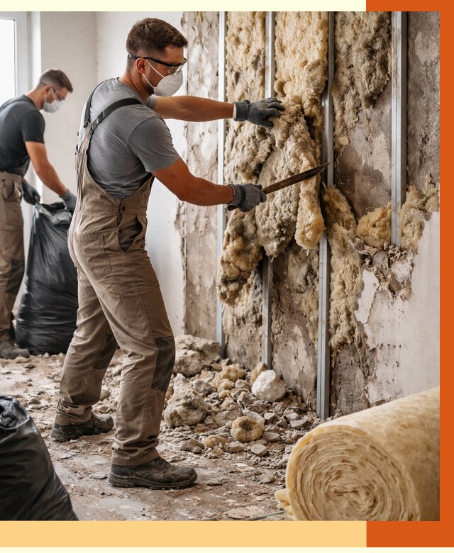 Демонтаж старого утеплителя в Сорочинске от 3615 руб. — работы под ключ | ТепломастерСрч