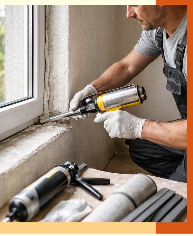 Герметизация стыков и примыканий в Сорочинске от 1239 руб. под ключ | ТепломастерСрч