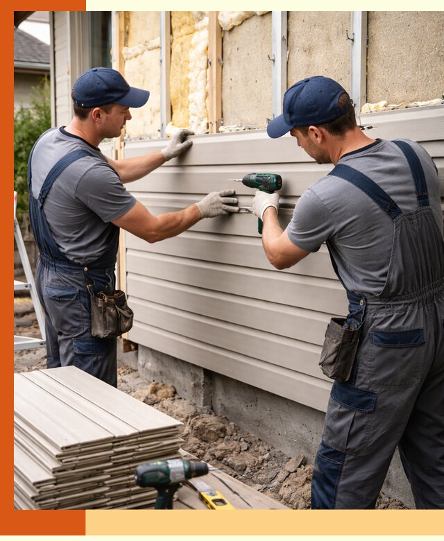 Монтаж сайдинга после утепления в Сорочинске качественно и надежно